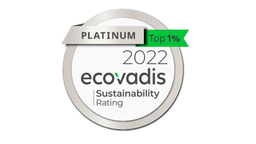 EcoVadis platinum medal